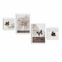 Wallity Cuadro Decorativo Enmarcado en MDF (4 Piezas)